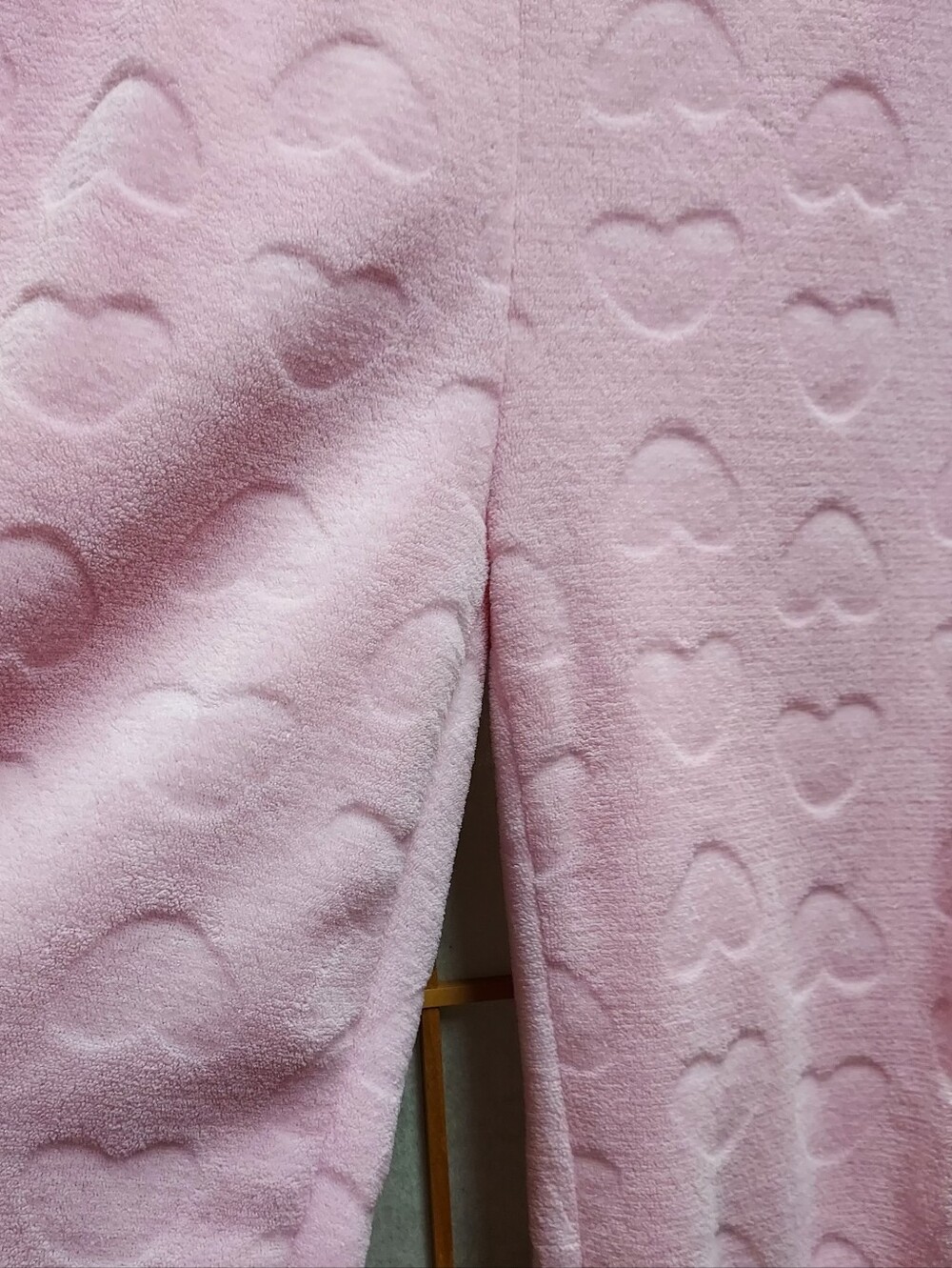 💗 Super Cozy Soft Heart Imprint Stamp Pajama Pants Womens M Juniors L - Picture 2 of 3